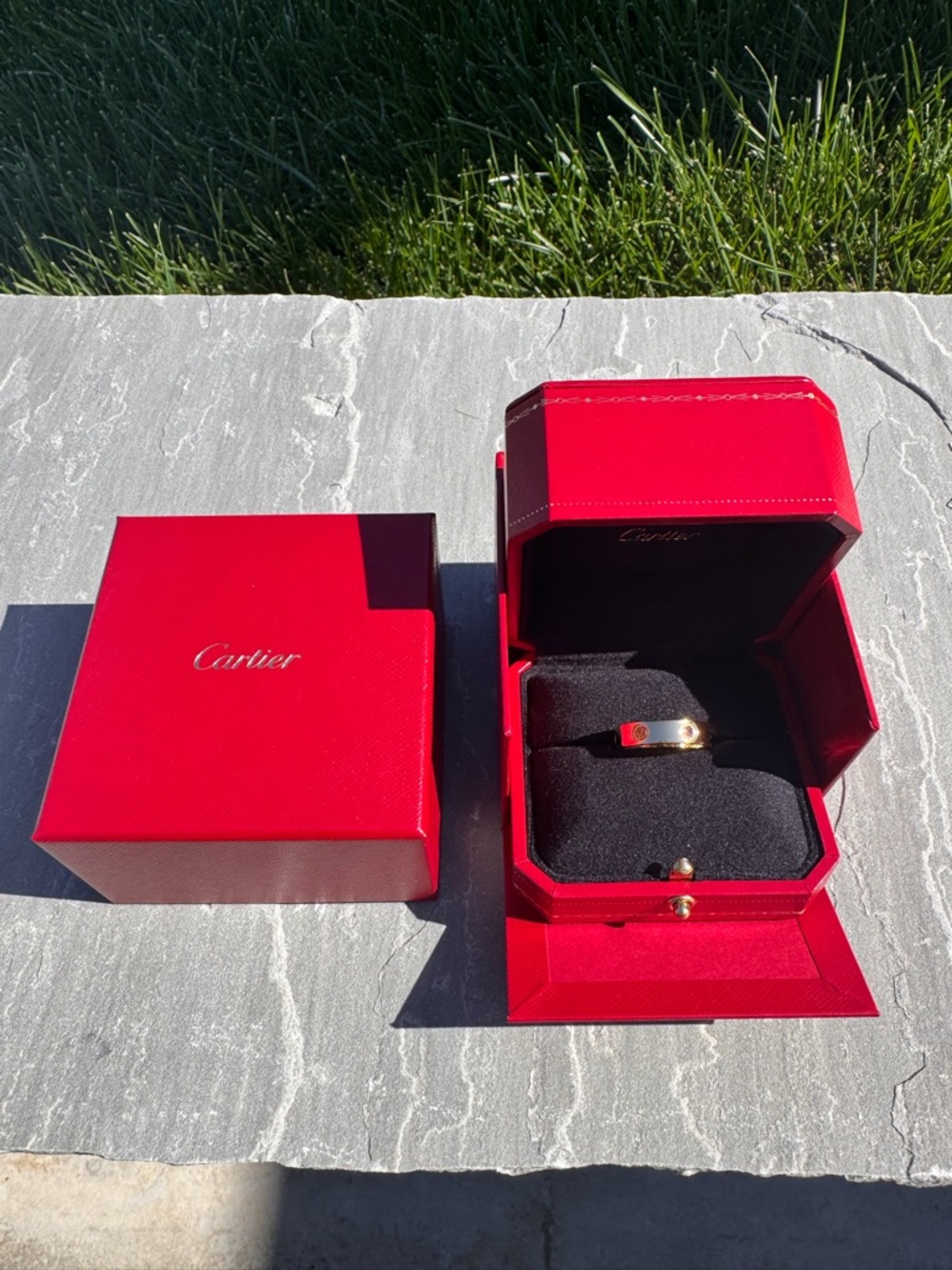 Auth.✅ Cartier RARE Vintage 18k YG 6 Stone Love Ring Size 59 (U.S. Size 8.75)✨